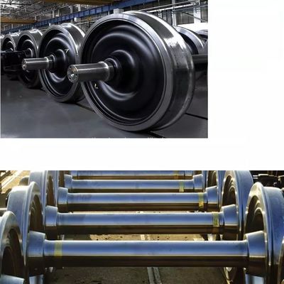 Overhead Crane Cast Steel Flange AAR Rail Wheelset Customized
