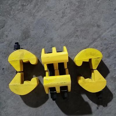Forging Rail Clamps Forged Production 45 Steel With Bolts Rail Joint Clamp Welding