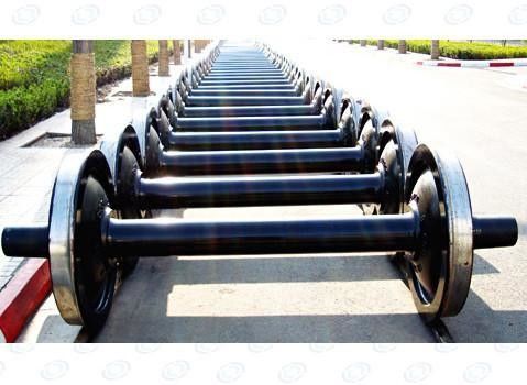 500mm Gauge Railway Wheel Set , Mining Rail Wheels For Trucks ODM