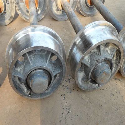 500mm Gauge Railway Wheel Set , Mining Rail Wheels For Trucks ODM