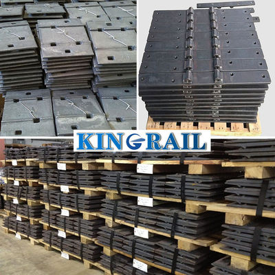 Casting Rail Tie Plate Rail Shoulder Railway Track Plate Applicable Of Rail UIC54, UIC60, 50kg Rail, 60kg Rail,S49