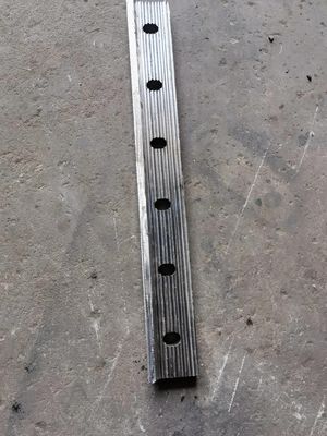 Al alüminyum 6106-t6 6 delikli tırtıklı balık plakaları 600 mm uzunluk