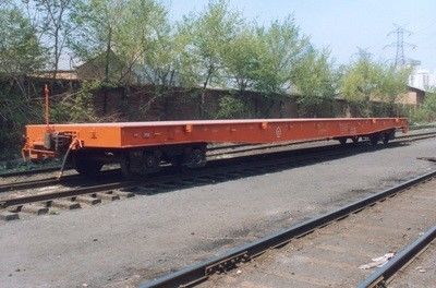 Ağır Endüstriyel Yükler için Kolay Manevrabilite Güçlendirilmiş Demiryolu Trolley Standart Yol Çapı 1435 mm