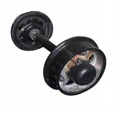Madencilik Arabası 650mm 450mm Boyut OEM için Döküm Çelik Tren Tekerlek Seti