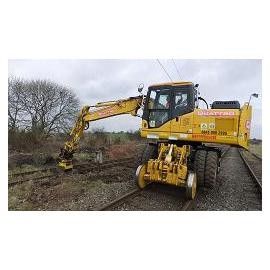 Manuel Yol Raylı Ekskavatör Güçsüz 25m Min 7000mm Dingil Mesafesi