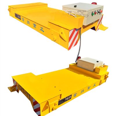 25 Ton Dingil Yükü Düz Yataklı Raylı Araba 1200mm Dingil Mesafesi 4 Tekerlek Desteği